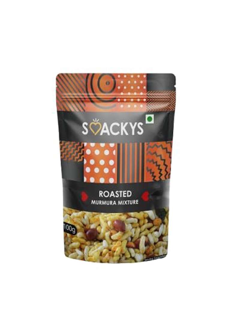 Smackys Roasted Murmura Mixture 100G - Indya