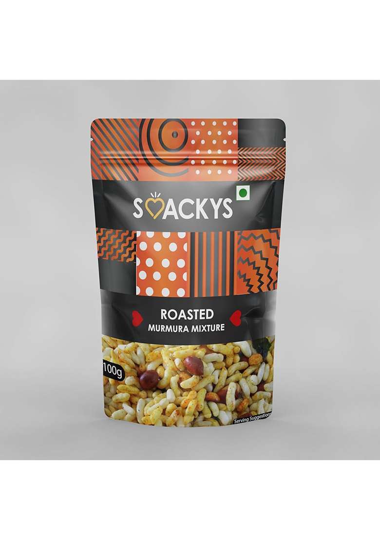 Smackys Roasted Murmura Mixture 100G - Indya