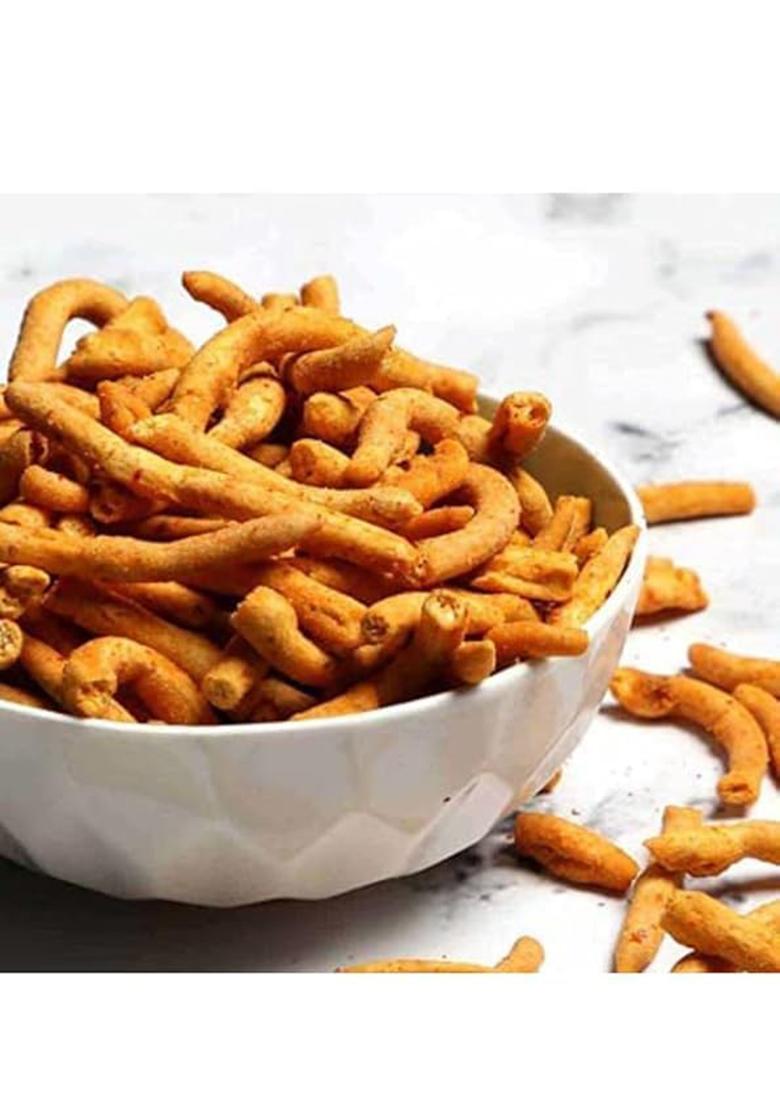 Ab Brand Rajasthani Khokha Sev | Jadi Ganthiya/Gathiya Namkeen Traditional Gram Flour Snack, 800G Pack