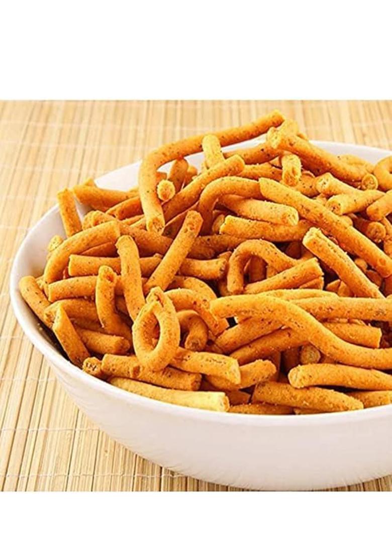 Ab Brand Rajasthani Khokha Sev | Jadi Ganthiya/Gathiya Namkeen Traditional Gram Flour Snack, 800G Pack