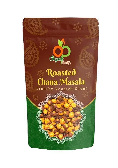 Organic Purify Roasted Masala Chana (Namkeen/Snacks) 400Gm