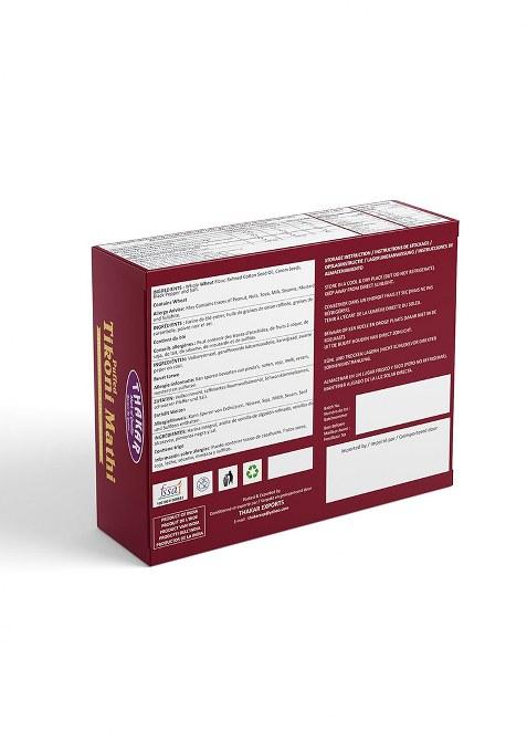 Thakar Puffed Tikoni Matthi 300G | Triangle Flaky Puff Tea Time Snack Crispy Namkeen Indian Festive Hygienic Pack.