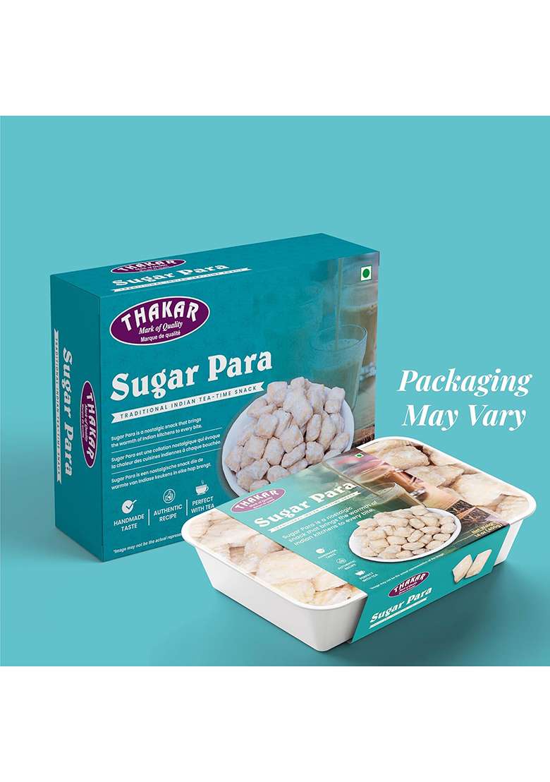 Thakar Meetha Pare | Shakkar (Sugar Para)400G Sweet.Namkeensnack Indiansweet Crackers Tea Timesnack Sweet.Namkeen Indian Festive Snack Hygienic Namkeen Pack. - Indya