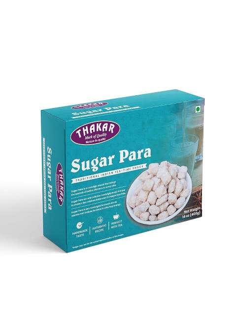 Thakar Meetha Pare | Shakkar (Sugar Para)400G Sweet.Namkeensnack Indiansweet Crackers Tea Timesnack Sweet.Namkeen Indian Festive Snack Hygienic Namkeen Pack.