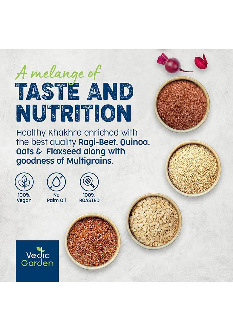 Vedic Garden Multigrain Khakhra Healthy Snacks Namkeen Combo | 4 In 1 Pack