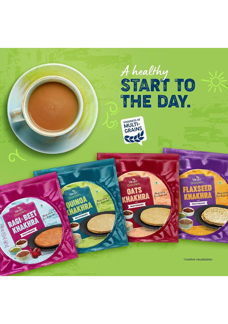 Vedic Garden Multigrain Khakhra Healthy Snacks Namkeen Combo | 4 In 1 Pack
