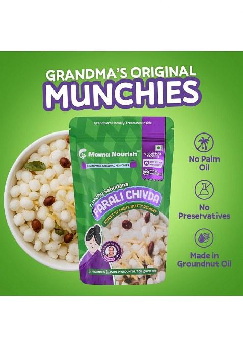 Mamanourish Farali Chivda Namkeen 200G | Gluten-Free, Healthy Snacks For Fasting & Tea-Time Crunchy