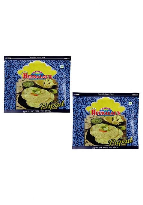 Heeralal'S Bikaneri Javithri Special Papad | 800Gm (400Gm X 2) Dining Side Dish 100% Vegetarian No Added Color Or Artificial Flavor