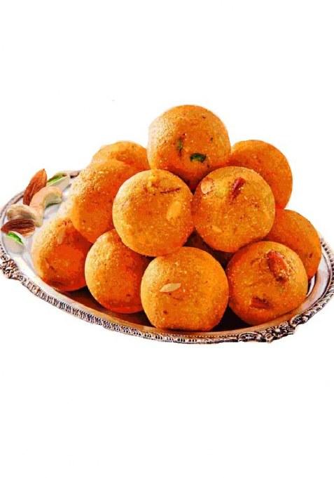 Aakash Namkeen Dry Fruit Besan Ladoo | 800 Gm (Pack Of 2), 400 Each Made With Pure Desi Ghee Chickpea Flour Authentic Traditional Indian Sweets