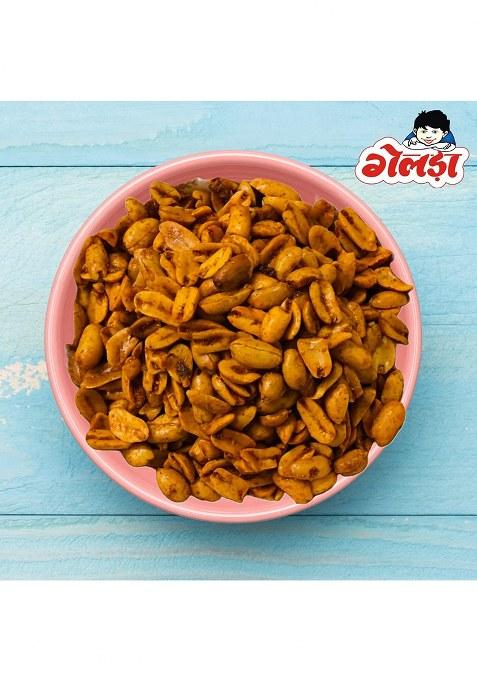 Gelda 500Gm Famous Ratlami Snacks| Healthy Namkeen Snack| A Real Taste Of Ratlam | No Preservatives & Artificial Flavors (Spicy Mirchi Peanuts)