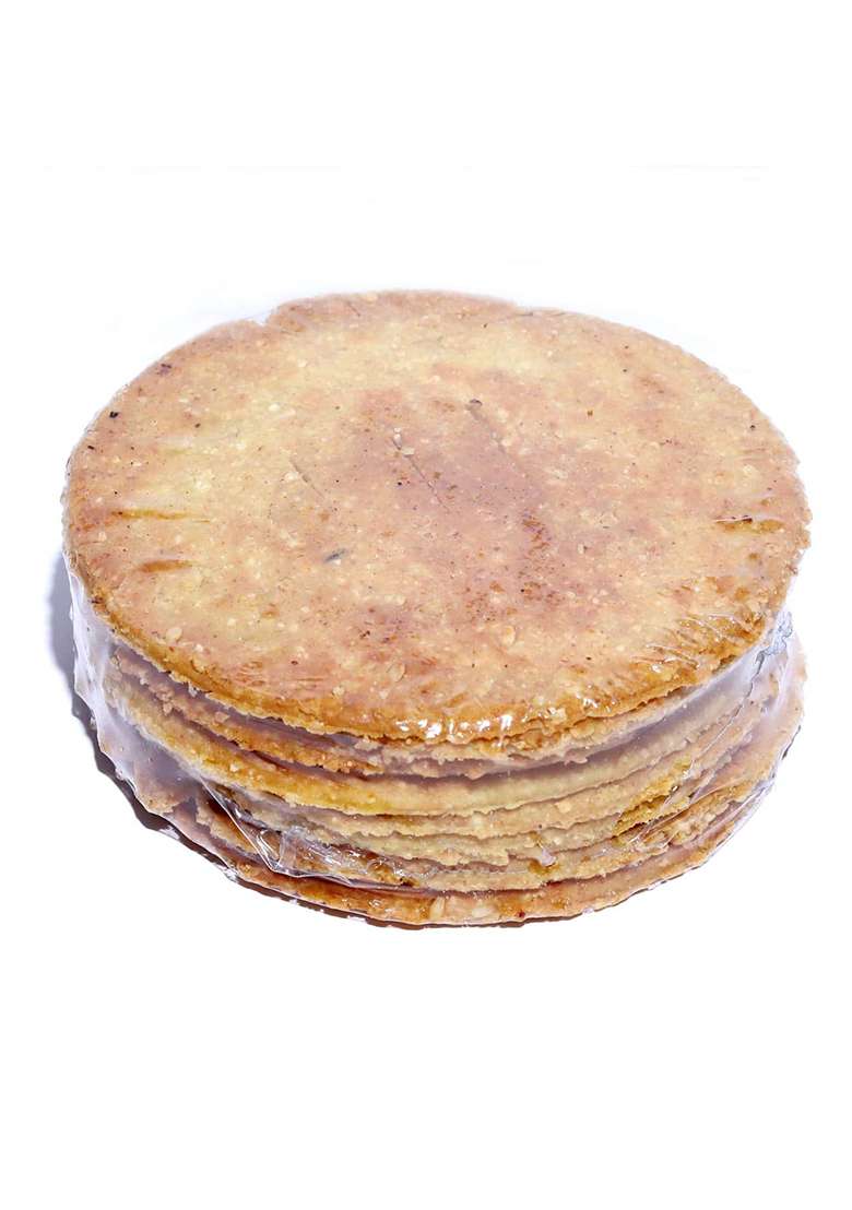 Mouthmelt Farali Dry Bhakhri Hand Made Pack Of 4 | Ready To Eat, Roasted Not Fried Gluten-Free 3 Month Shelf Life - Gujarati Snack (200G X Packets, 5 Pcs In 1 Pack) 800 Grams - Indya