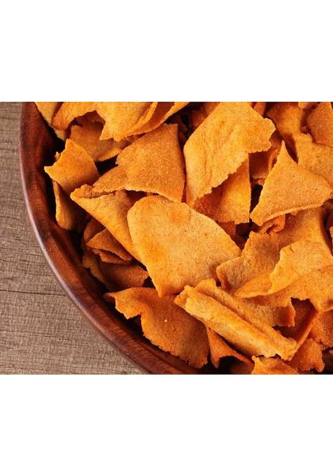 Neelam Foodland Crispy Soya Chips, Soy Snack, Perfect For Snacks Partner At Home & Away 400Gm