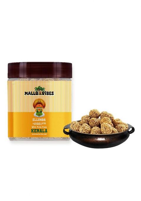 Mallu Vibes Traditional Kerala Sesame Candy (Ellunda) | Healthy & Delicious Jaggery Sweet Rich In Iron Calcium 400G