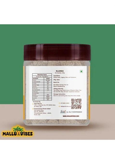 Mallu Vibes Traditional Kerala Sesame Candy (Ellunda) | Healthy & Delicious Jaggery Sweet Rich In Iron Calcium 400G