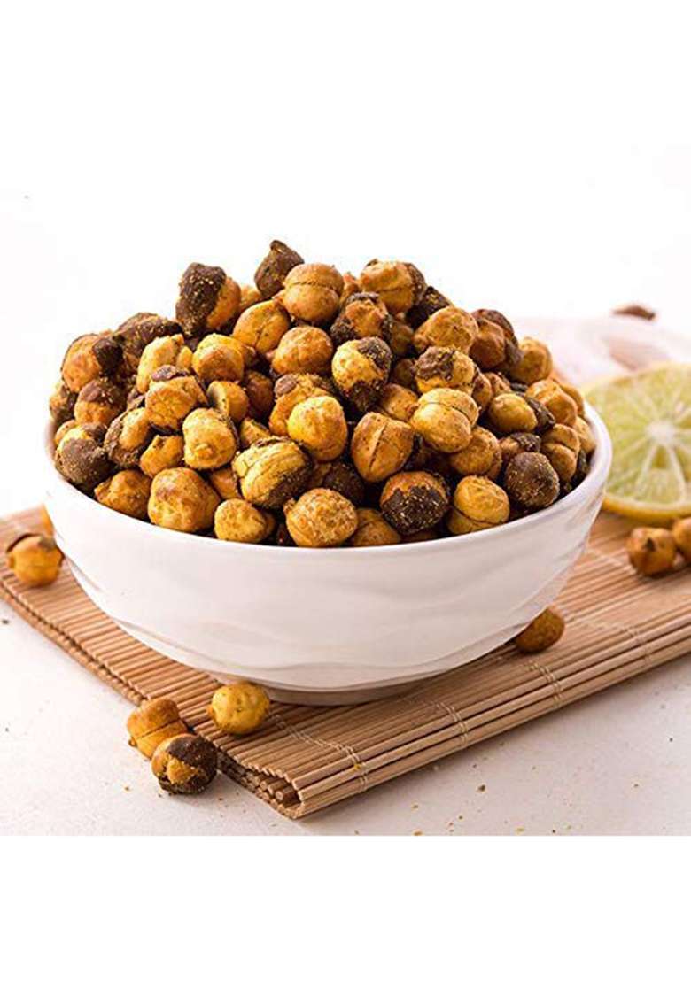 Freshocartz Roasted Chatpata Nimbu Pudina Masala Chana | Lemon And Mint Flavoured Chickpeas (Spicy, Crunchy & Namkeen) (250Gm) - Indya