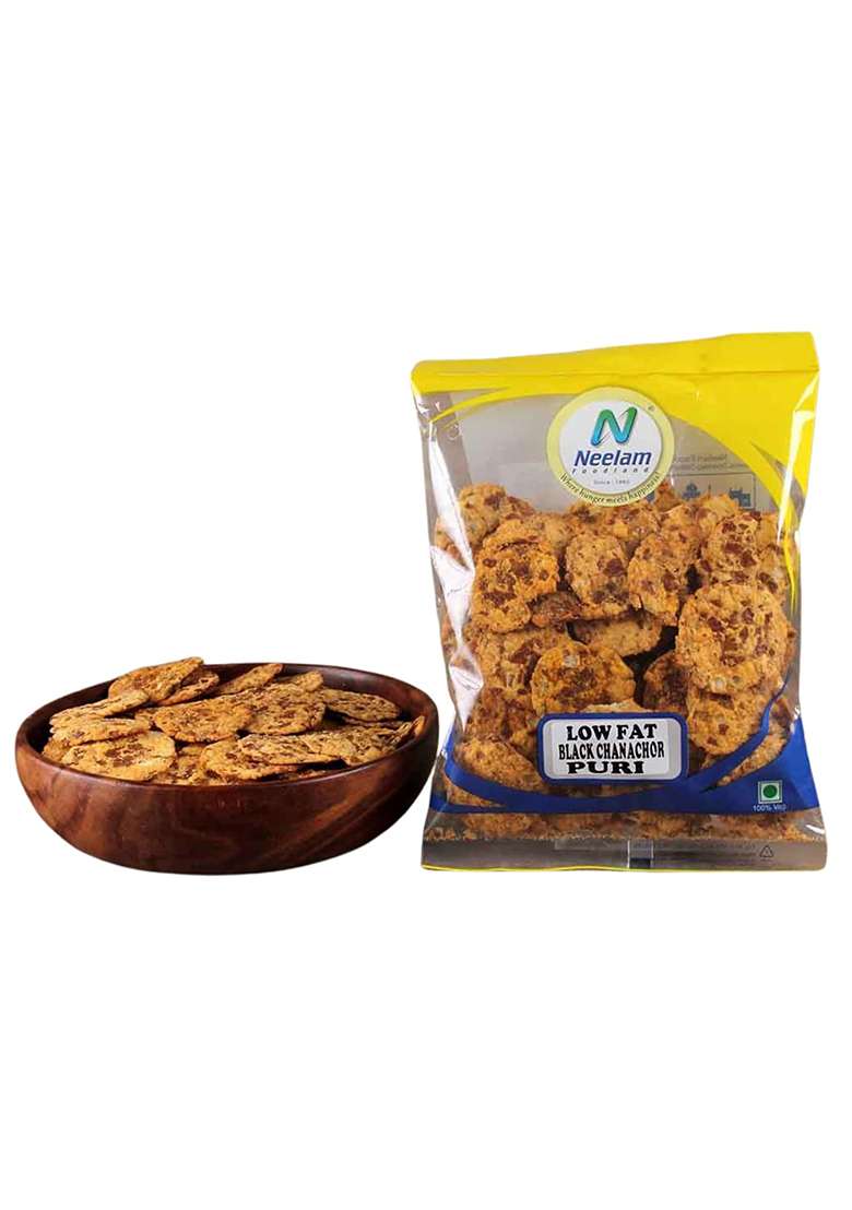 Neelam Foodland | Less Oil Black Chana Jor Puri 400Gm - Indya