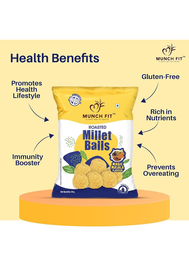 Munch Fit Healthy & Roasted Millet Balls Snack
