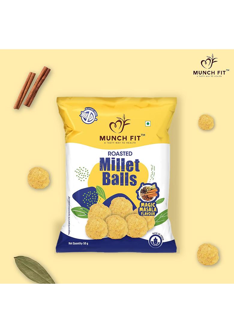 Munch Fit Healthy & Roasted Millet Balls Snack