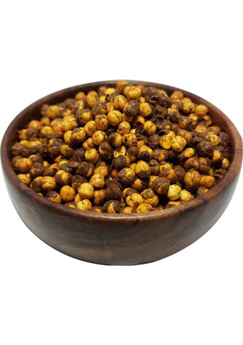 Yuvraj Roasted Chana Masala Black Channa Peri Snacks (250 Gm X 2) Pack - Indya