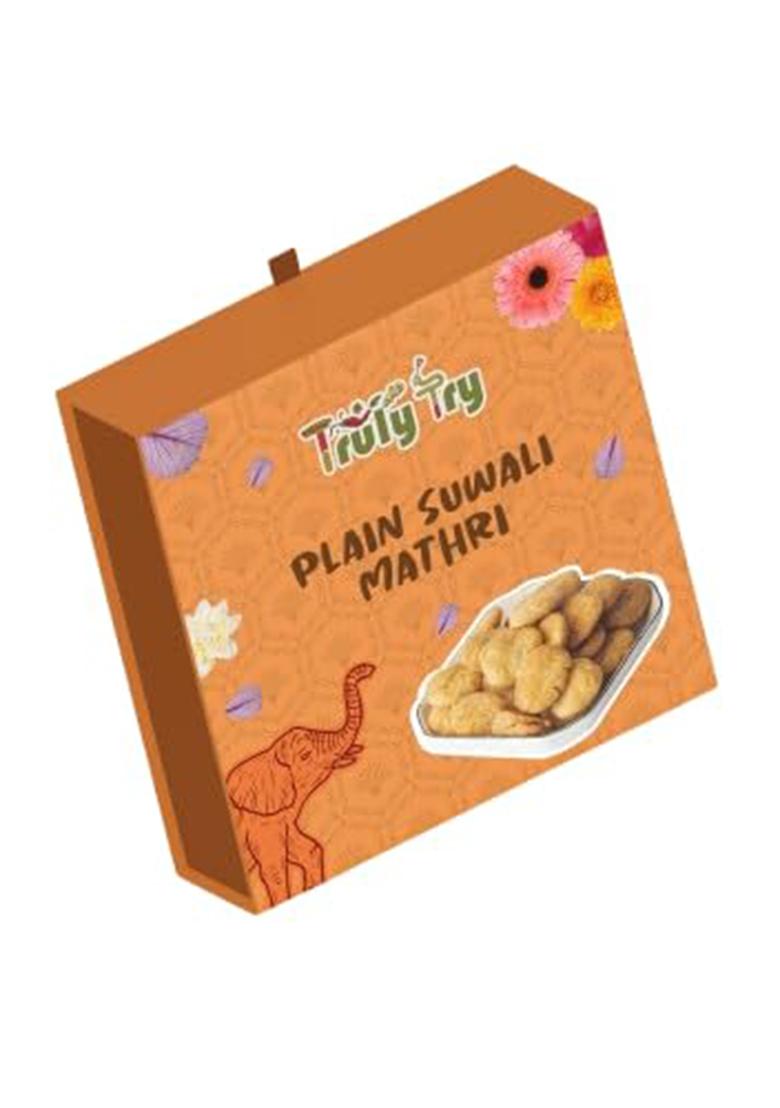 Truly Try Plain Suwali Mathri 1 Kg Pack Of | Ready To Eat Snacks Tea Time Indian Namkeen Nashta