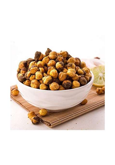 Freshocartz Roasted Chatpata Nimbu Pudina Masala Chana | Lemon And Mint Flavoured Chickpeas (Spicy, Crunchy & Namkeen) (400Gm)