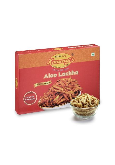 Kanwarji'S Confectioners Confectioners|Namak Pudina Lachcha|Indian Snacks|Homemade And Ready To Eat Tea Time Snacks|Namak Lachcha (400Gm)