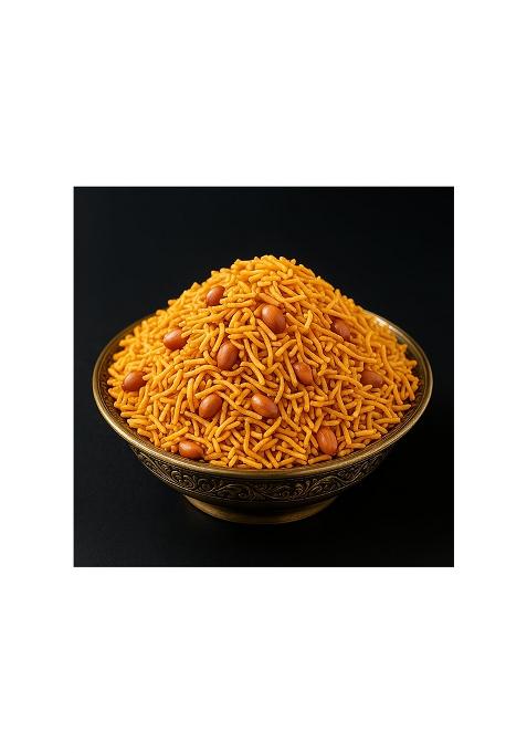 Banglarmisti Jhuri Badam Chanachur | Bengali Style Tea Time Snack Crispy & Kurmure Sev, Peanutsmixture Lightly Spicy Crunchy Namkeen 200G Pack Fresh Delivery From Kolkata Across India