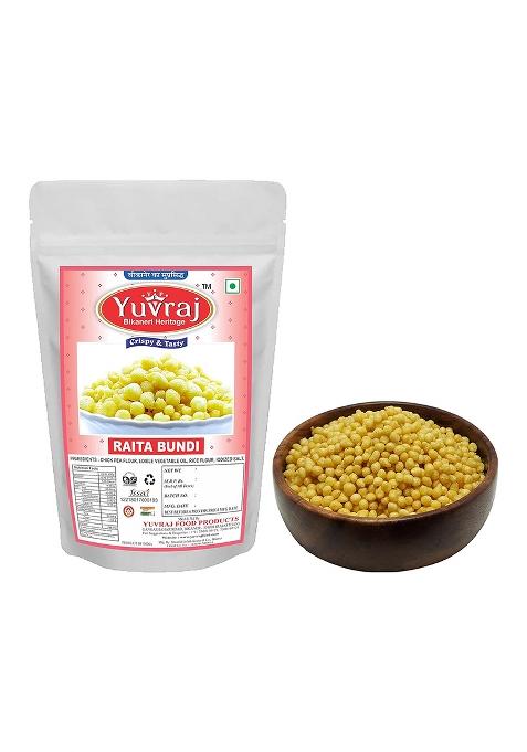 Yuvraj Masala Boondi Raita Bundi Bikaneri Premium Snacks 1 Kg Pack