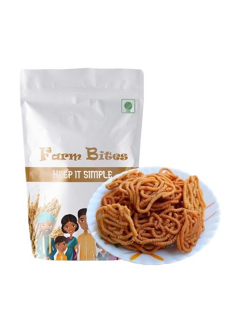 Hungry Beast Farm Bites - Murukulu | Diwali Special Snacks Crispy And Crunchy Janthikalu (250 Grams)