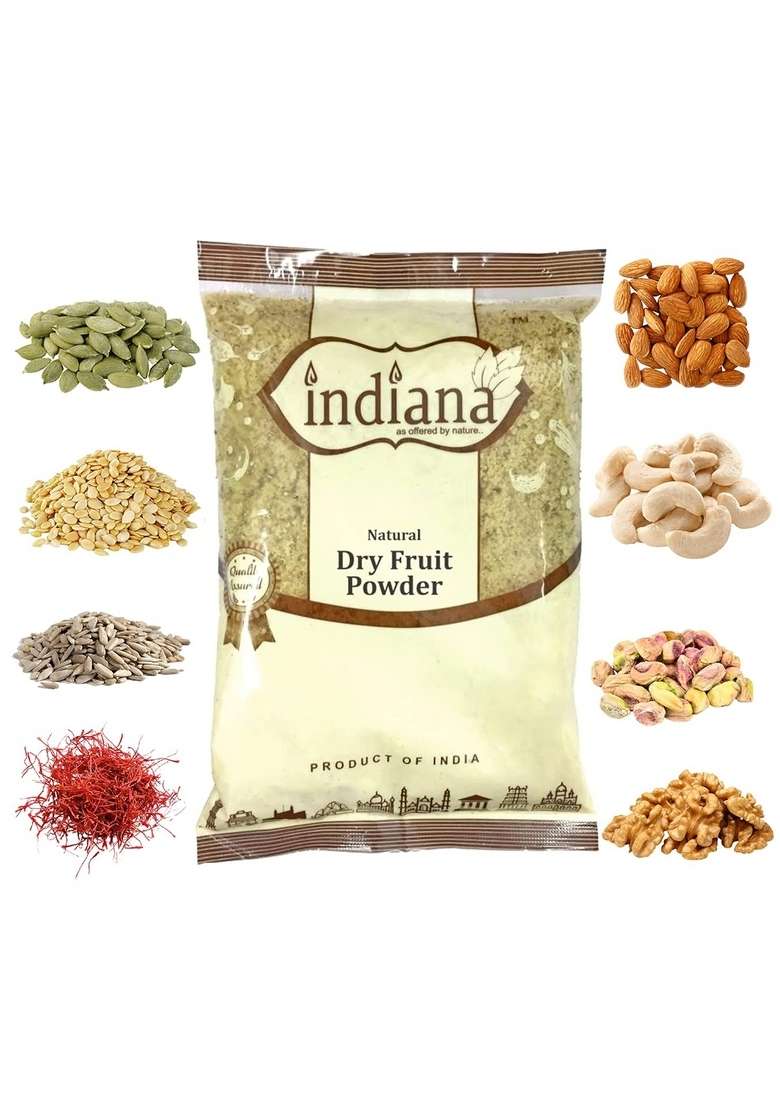 Indiana As Offered By Nature Dry Fruits Nuts Powder 100 Natural No Added Sugar Or Preservatives 200Gm - Indya