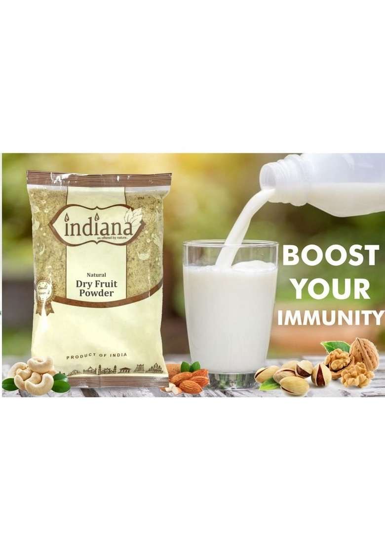 Indiana As Offered By Nature Dry Fruits Nuts Powder 100 Natural No Added Sugar Or Preservatives 200Gm - Indya