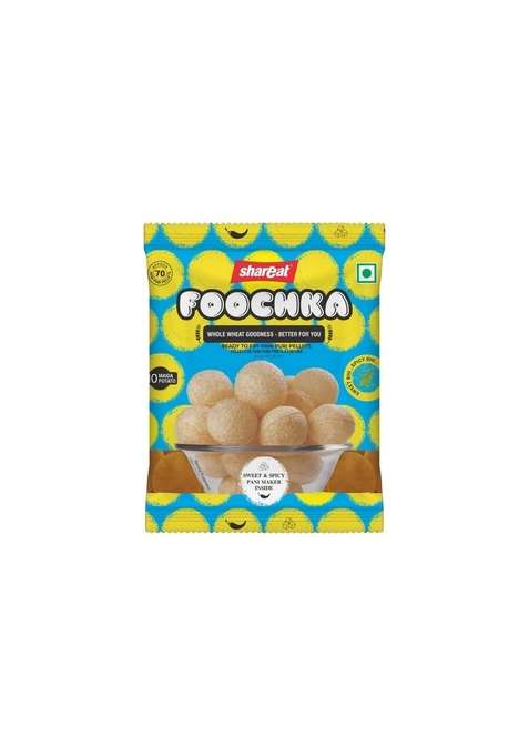 Shareat Whole Wheat Pani Puri Kit 200G With Sweet Spicy Instant Maker | No Maida Ready To Fry Puris Pack Of 6 1 2Kg
