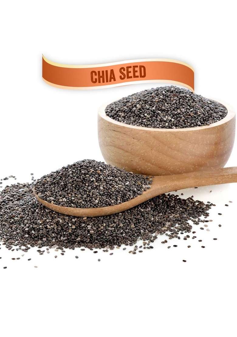 Jewel Farmer Chia Seeds Raw Unroasted Low Sugar Superfood With Antioxidants Protein Dietary Fiber Omega 3 500G - Indya