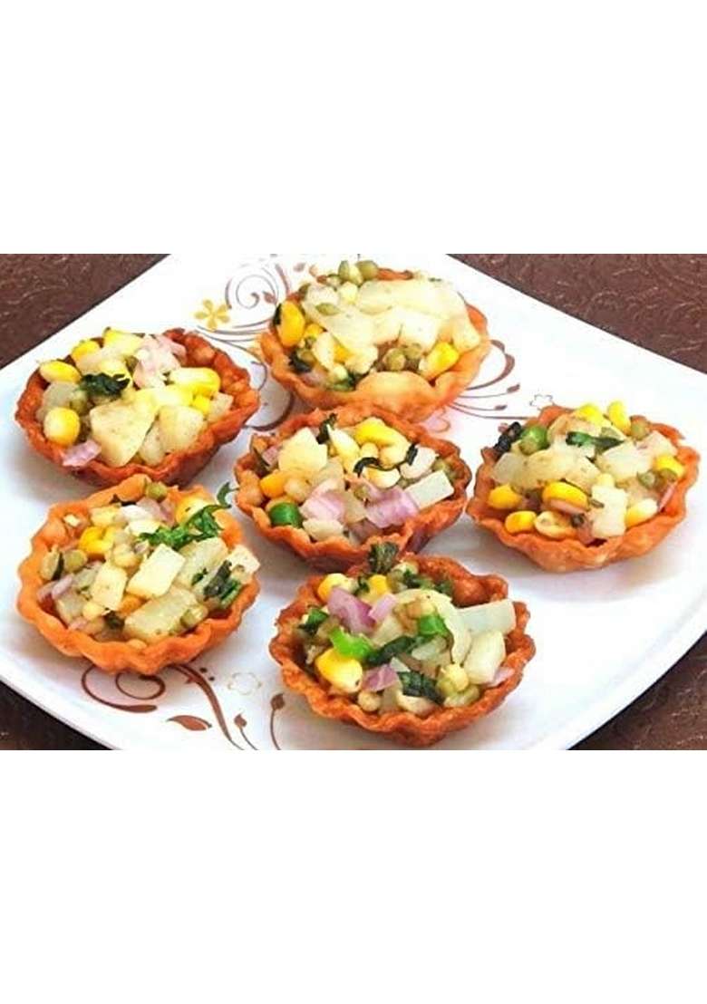 Organic Uncle Basket Chat Puri Delhi 30 Pcs Plain - Indya
