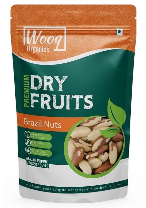Wooq Organics Brazil Nuts Jumbo Premium 250G | All Natural Rich In Iron