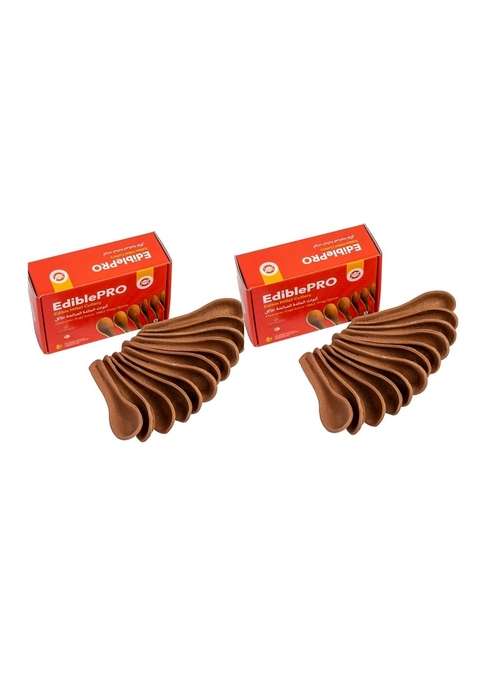Ediblepro Choco Ragi Jowar Soup Spoon | Premium Buy 1 Get Offer 12 Pcs