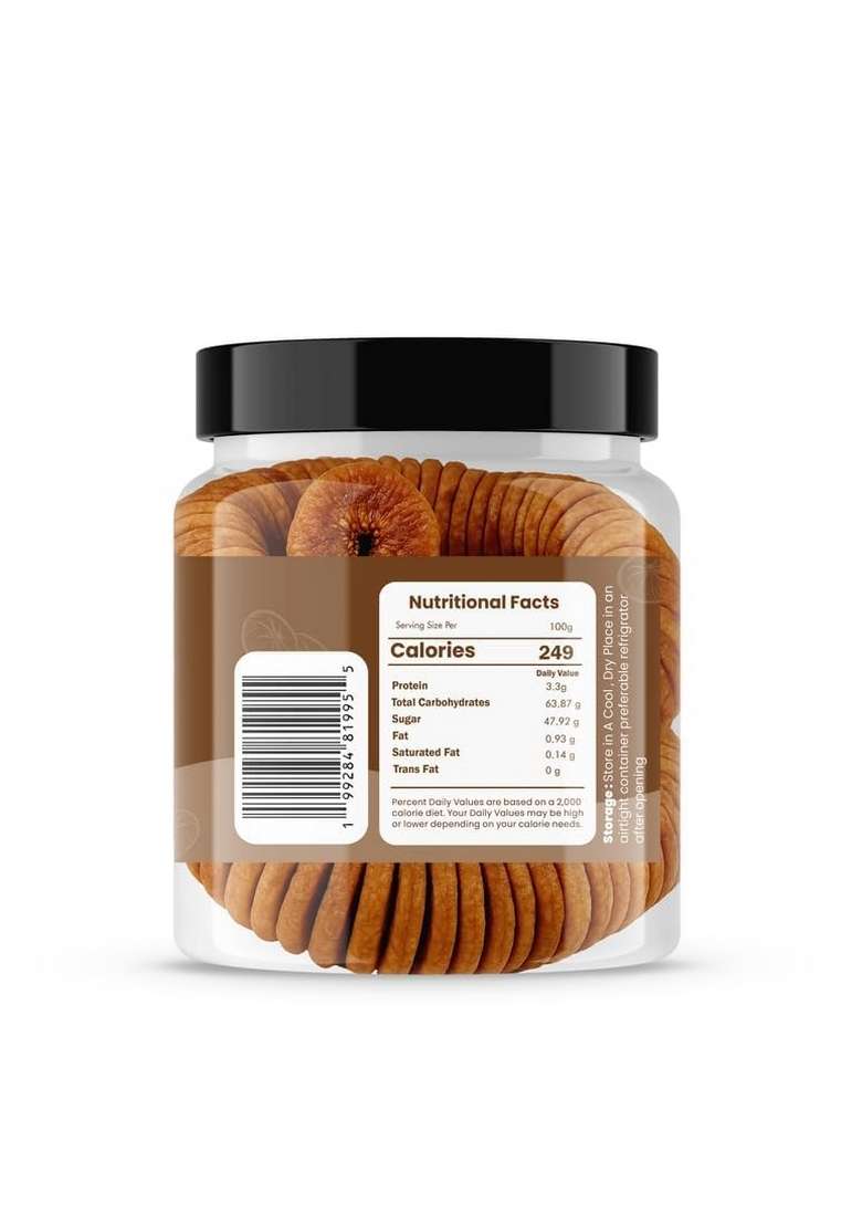 Highfresh Premium Shahi Afghani Anjeer 1000Gm Pack | Soft Juicy And Naturally Dried Figs Dry Fruit No Added Sugar Rich Source Of Fiber Low In Fat Healthy Snack - Indya