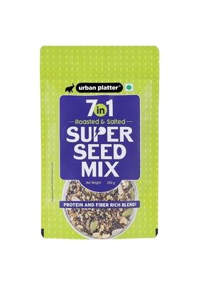 Urban Platter 7 In 1 Super Seed Mix 250G Roasted And Salted | Sunflower Pumpkin Split Coriander Watermelon Black Sesame White Flax