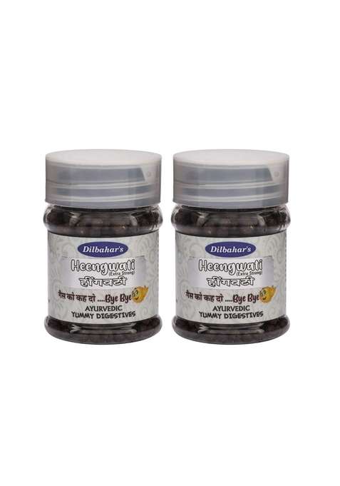 Dilbahar'S Hing Goli Pachak | Digestive Heengwati Mukhwas Mouth Freshener Heeng Churan After Meal Treat Extra Strong 45G Container Pack Of 2