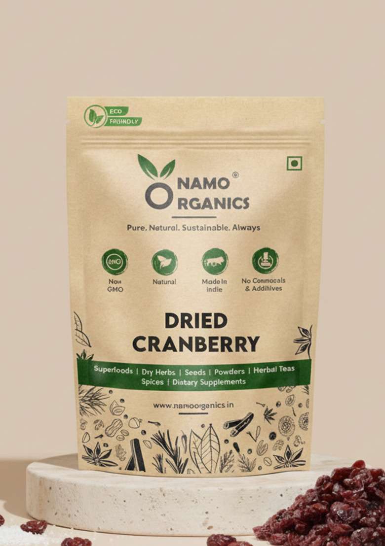 Namo Organics Namoorganics Dried Sliced Cranberry 500 Gm Usa Cranberries Dry Fruits - Indya