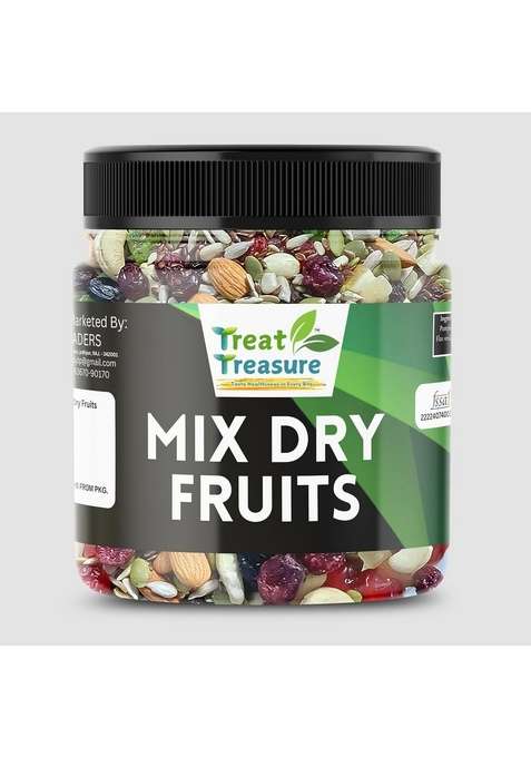 Treat Treasure Healthy Dry Fruits Mix Premium Trial With Dried Almonds Black Raisins Cashewnuts Pistachio Walnut Many More 1 Kilogram Box