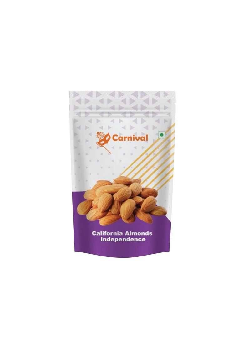 Carnival 100 Natural California Whole Almonds 1Kg | Badam Giri Nutritious Delicious Crunchy Badaam High In Fibre Protein Gluten Free Vegan Plant Based Fresh Premium Nuts Dry Fruit - Indya