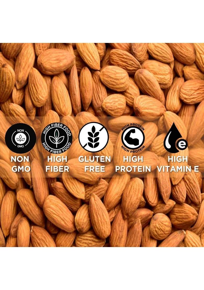 Carnival 100 Natural California Whole Almonds 1Kg | Badam Giri Nutritious Delicious Crunchy Badaam High In Fibre Protein Gluten Free Vegan Plant Based Fresh Premium Nuts Dry Fruit - Indya