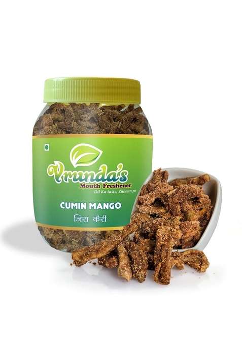 Vrunda'S Jeera Kairi Khatti Chatpati Sour Cumin Mango Dry Pickle 500Gm