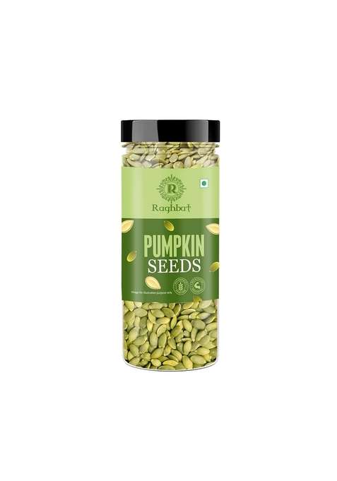 Raghbat Pumpkin Seeds 200G Rich In Protein Dietary Fibre Magnesium Phosphorus Raw Unroasted Source Of Iron Zinc Handpicked Resealable Pack