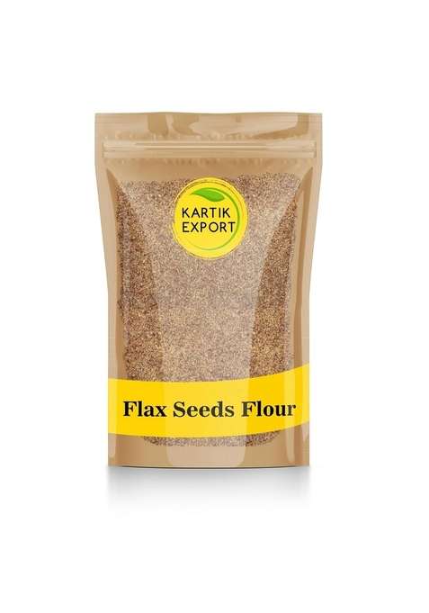 Kartik Export Whole Ground Flax Seed Flour 1Kg Alsi Powder | Excellent For Rotis And Baking