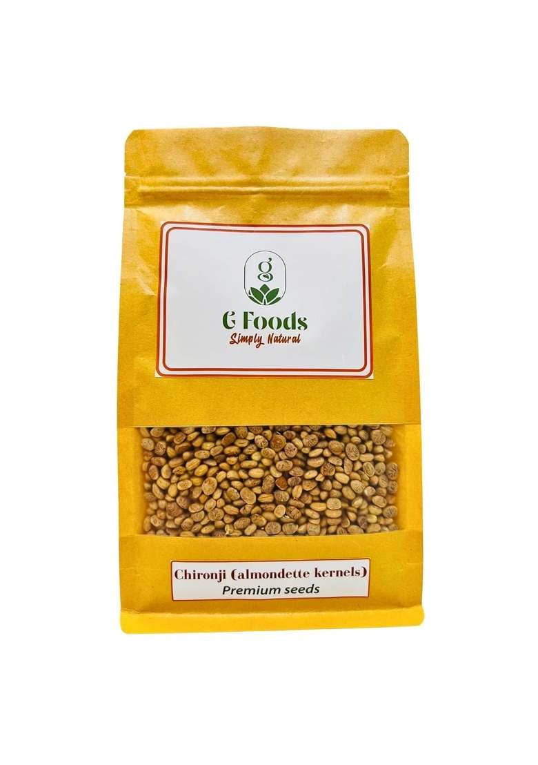 G Foods Premium Chironji Seeds Almondette Kernels Charoli Rich In Nutrients Source Of Protein Fibers And Essential Minerals Ideal For Garnishing Baking 100 Gm - Indya