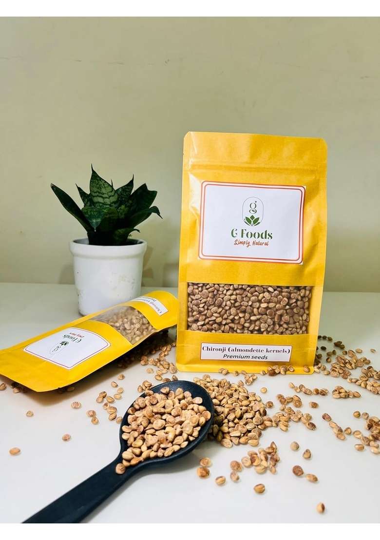 G Foods Premium Chironji Seeds Almondette Kernels Charoli Rich In Nutrients Source Of Protein Fibers And Essential Minerals Ideal For Garnishing Baking 100 Gm - Indya