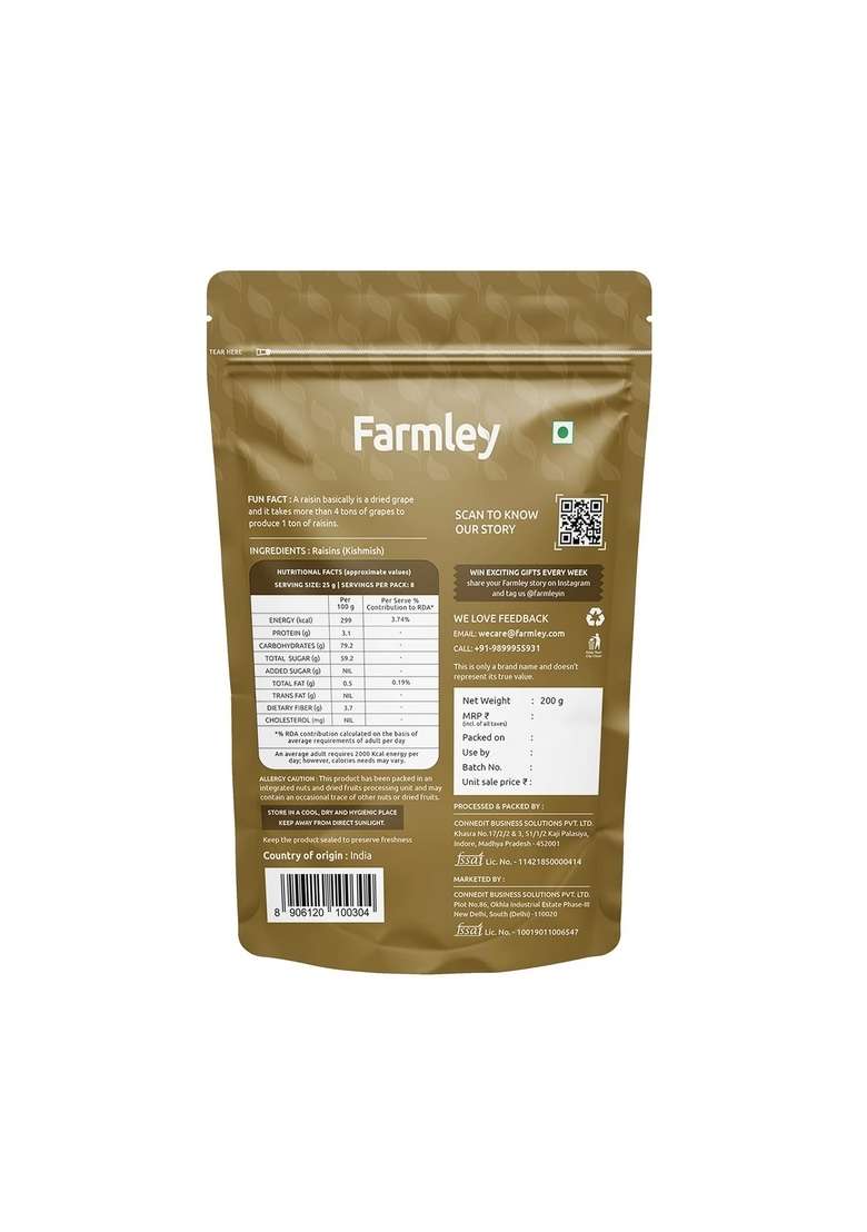 Farmley Dry Fruits Combo Pack 900 G I Almonds 250G | Cashews Raisins 200G Broken Walnuts 200 Mixed Healthy Snacks - Indya