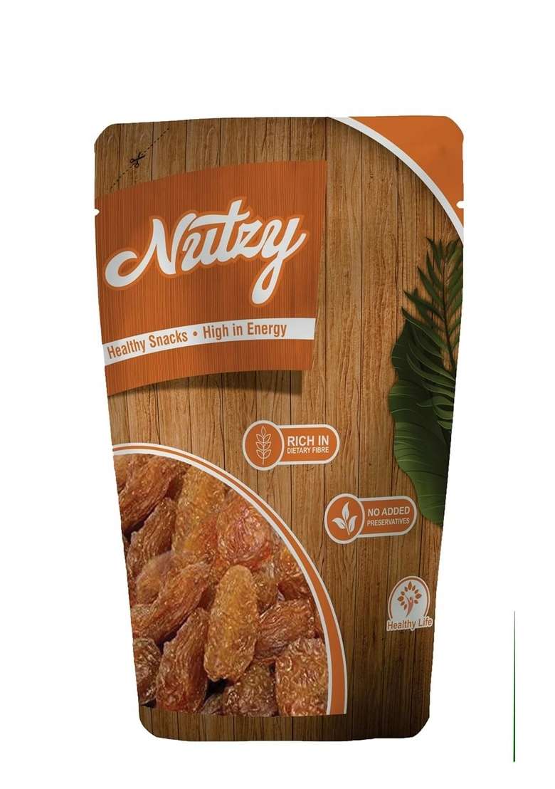 Nutzy Premium Raisins Golden Munakka 250G - Indya